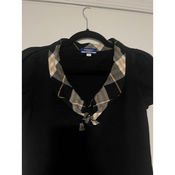 Burberry Blue Label Short Sleeved Cut and Sewn Nova Check Size 38 Ladies - Picture 4 of 6